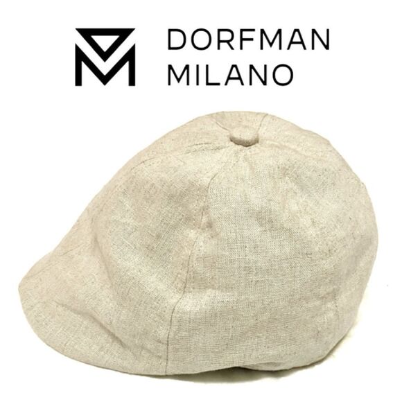 Dorfman Milano Linen Golf Cap - Picture 1 of 6